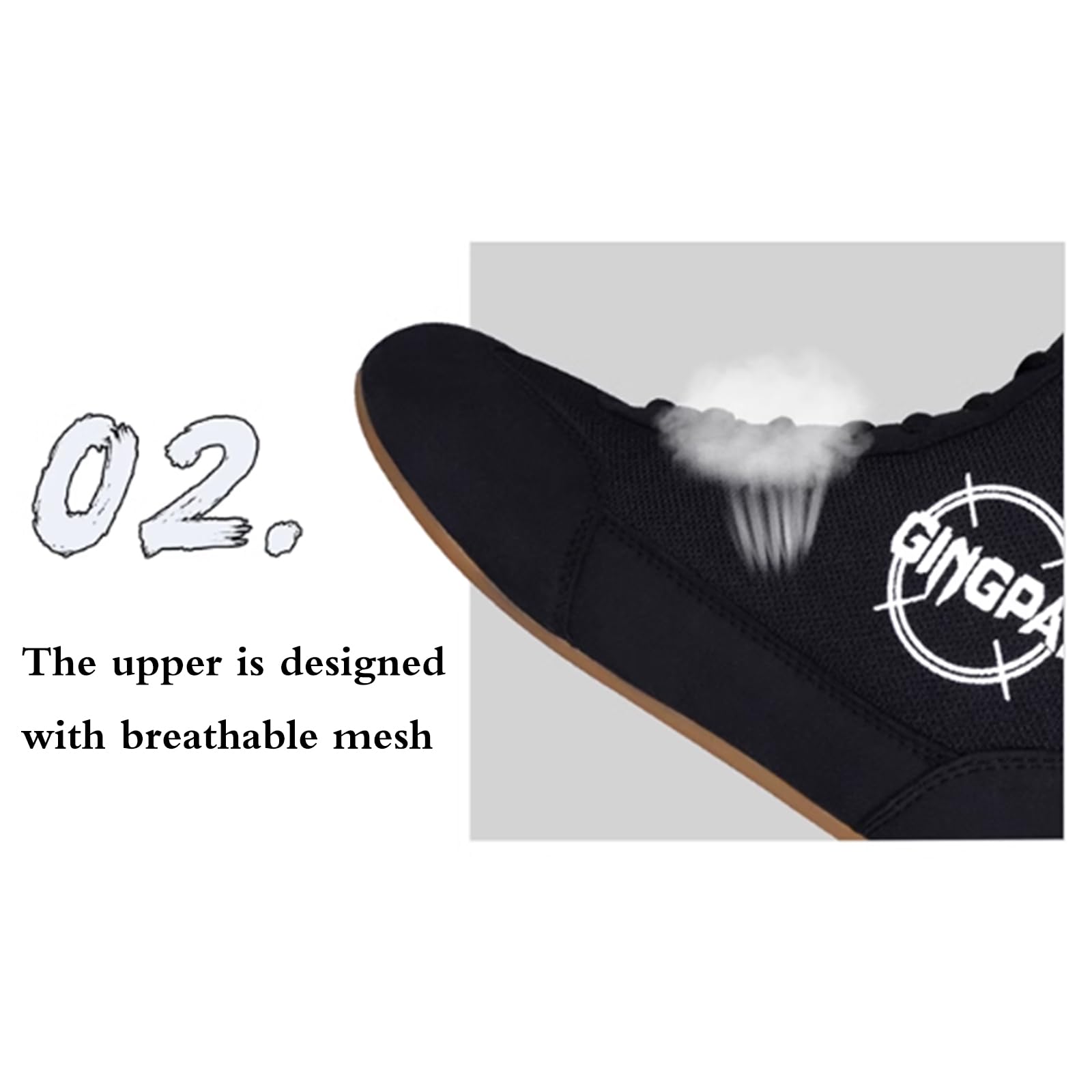 Scarpe Da Wrestling E Boxe Zeihyeurus | Tomaia Mesh Traspirante | Suola TPR Antiscivolo | Uomo E Donna