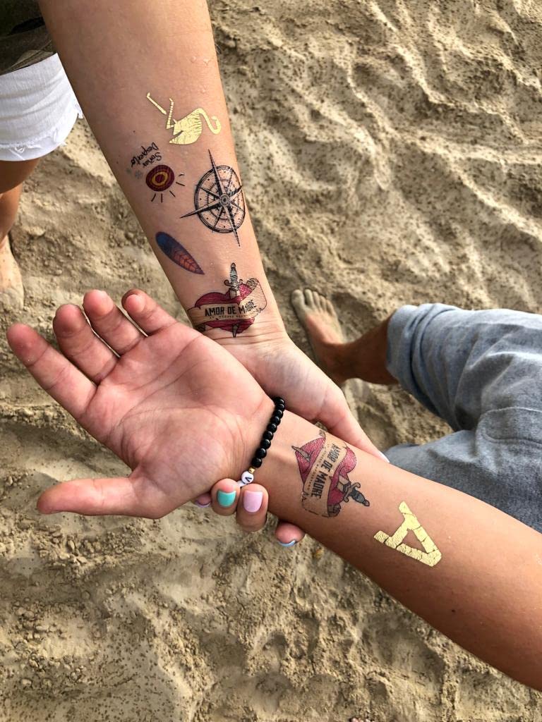 Uvimark - 50 Tatuajes temporales personalizados de 4x4 cm con el diseño o foto que quieras - Calcomanías para bodas, fiestas, cumpleaños - Calcamonías Personalizadas
