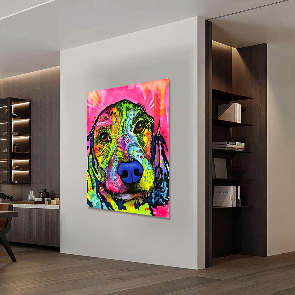 No.237フレーム付きキャンバスアート バルーンドッグ インテリア