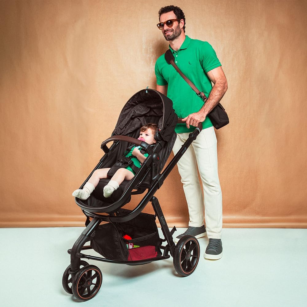 Travel System Safety 1st, Mobi Trio Reserva, com Isofix, Black