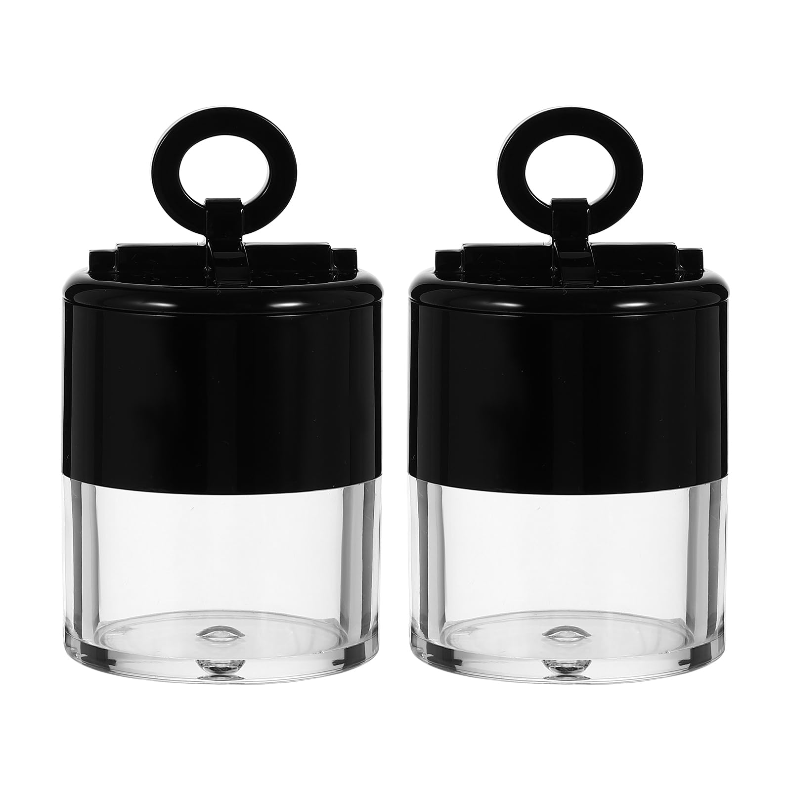 FOMIYES Face Powder Jar, Sponge Powder Puff Reusable Loose Powder Case Makeup Puff Case Cosmetic Powder Container for Storing Cosmetics Or Art Supplies