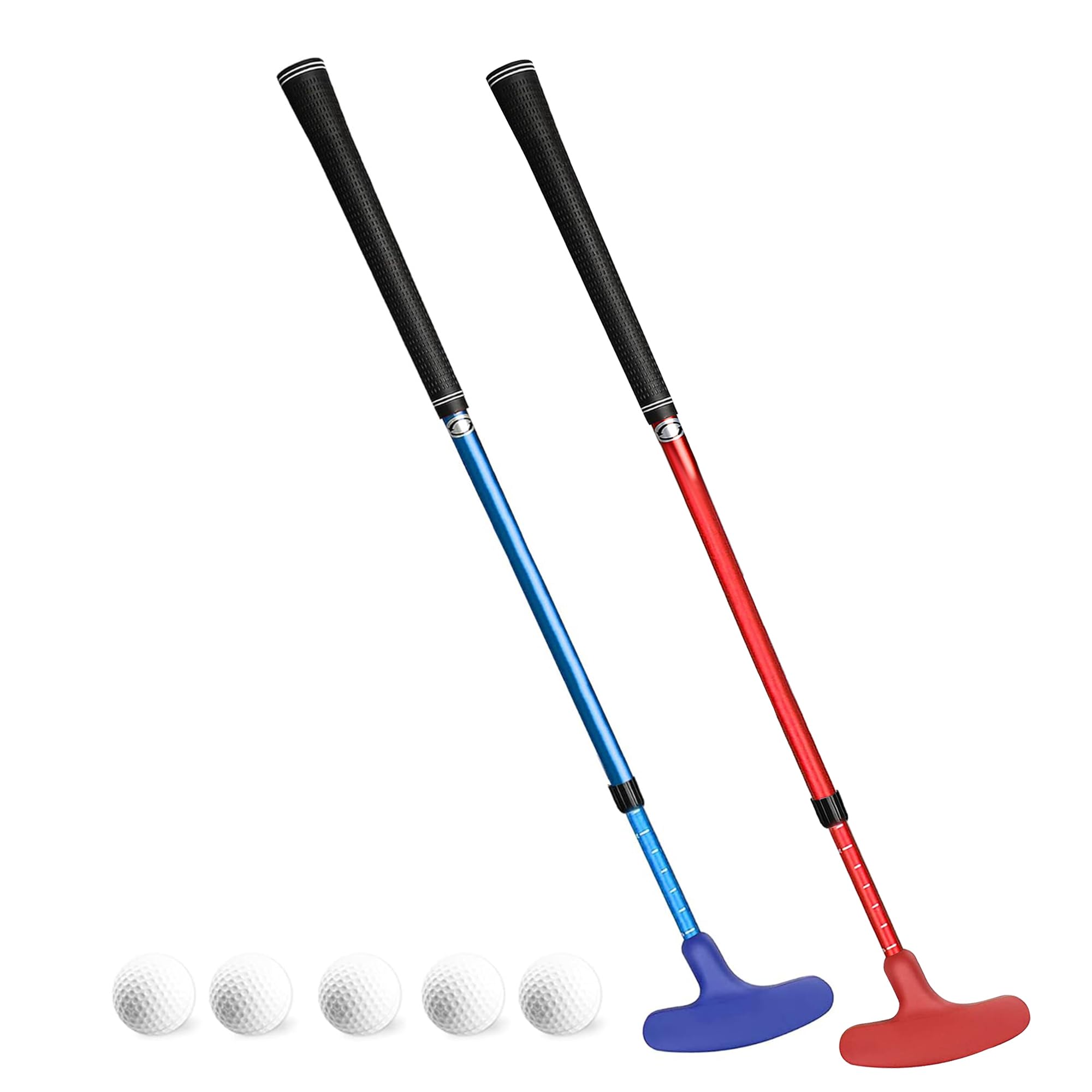 AsyxstarMini Golf Putter - Golf Putters for Men Right Handed Golfers or Left Handed Golf Putter for Kids and Womens Mini Golf Clubs Set - Two-Way Adjustable Length putters with 5 Golf Practice Ball