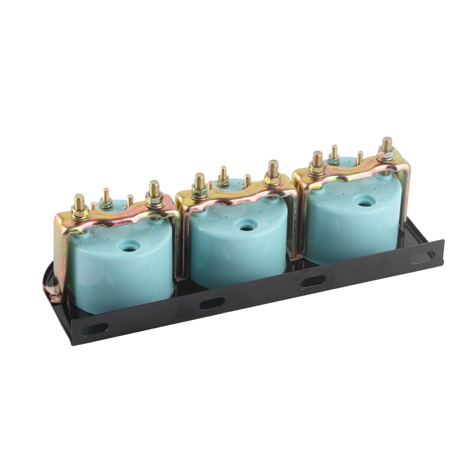Volt del Kit Triplo Calibro per Auto Universali, Temperatura 'acqua, Misuratore di Pressione 'olio 52 Mm Strumenti per Auto, con Puntatore Rosso, per Veicoli 12 V.