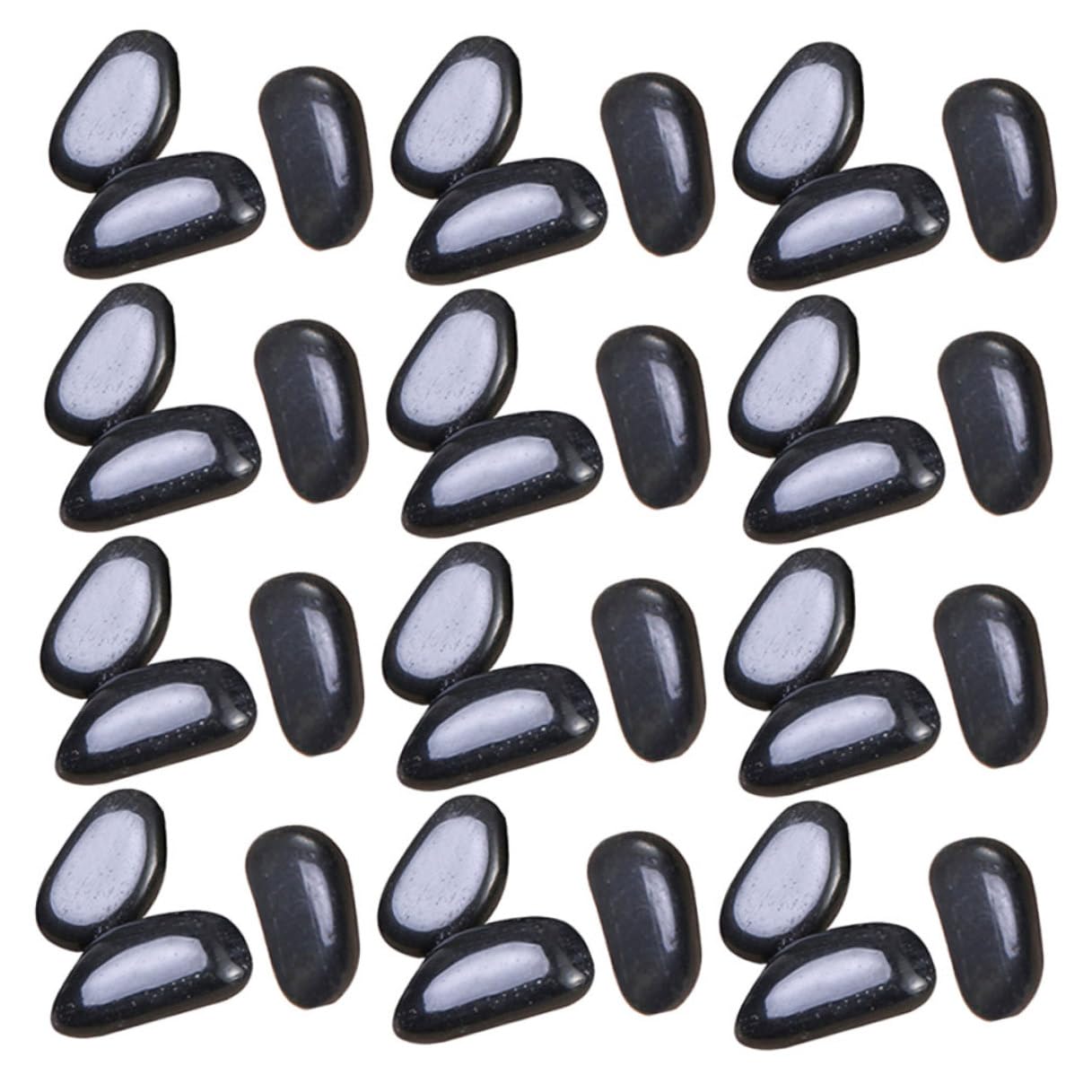 NOLITOY Piedras de Paisaje Naturales Negras 2-4 Cm para Decoración de Acuarios y Jardineras, Grava Decorativa para Macetas y Paisajismo, Guijarros Decorativos Resistentes para Exteriores