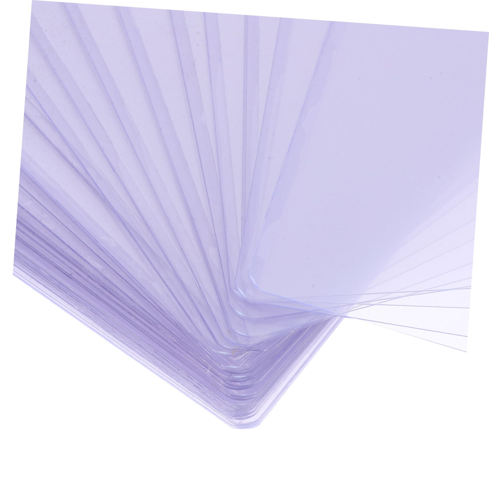 Operitacx 30 Stück Transparente Kunststoff Klarsichthüllen im B6 Format Leichte und Flexible Postkartenhüllen für Fotos und Karten für Büros und Ausstellungen