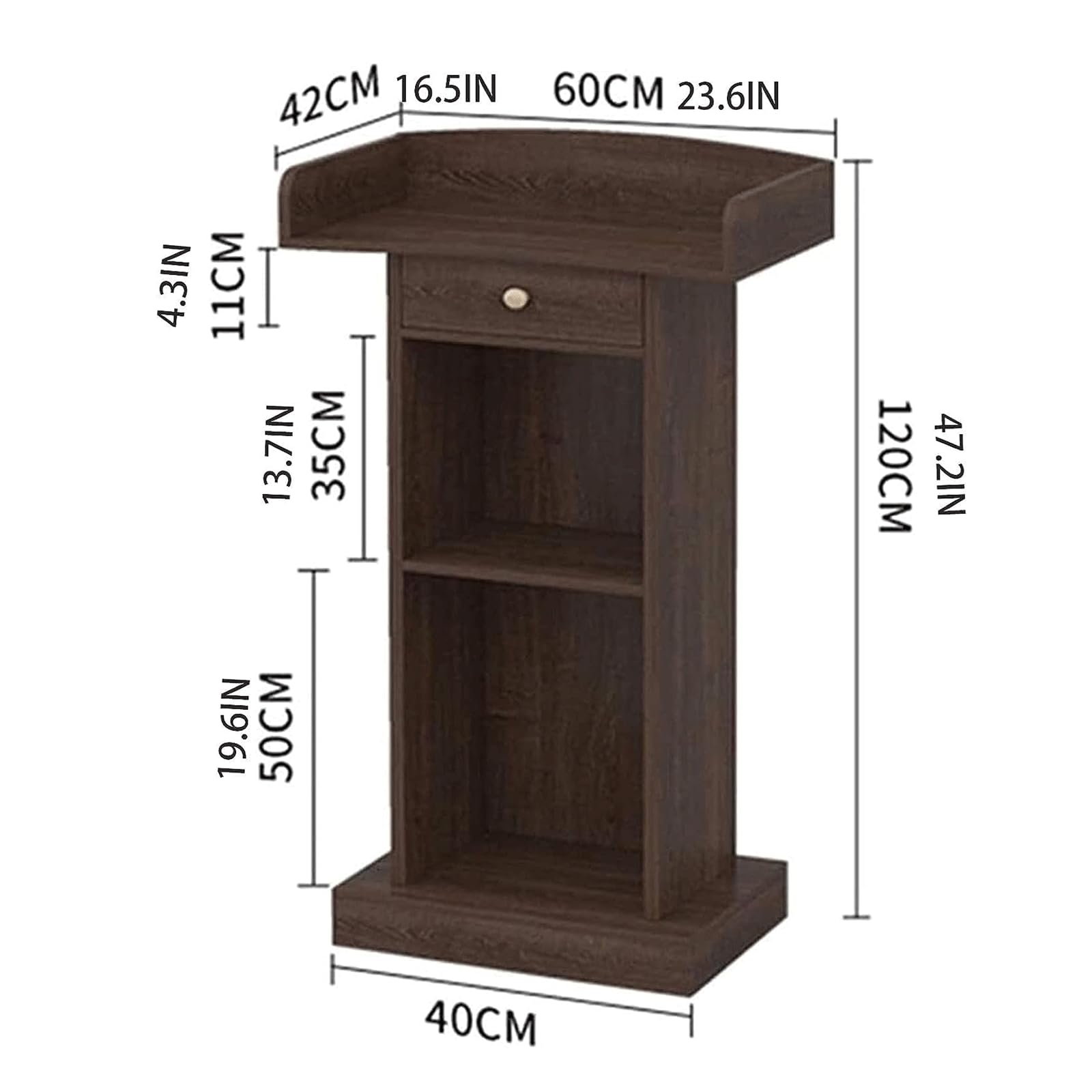Nowoczesny stojak na podium z ders & Open Sto Wood Pulpit do kościołów ry Stojący głośnik mówca stabilny i Ele Design