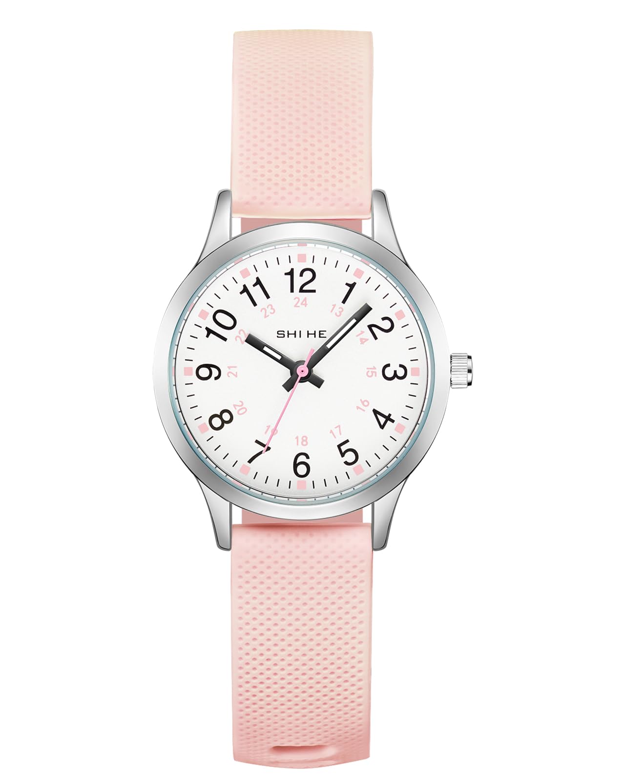 CIVO Montre Enfant Fille Garcon 5-14 Ans: Analogique Cadran Facile à Lire avec Grands Chiffres - Montre d'apprentissage Étanche Bracelet en Silicone - Cadeaux d'anniversaire pour Enfants