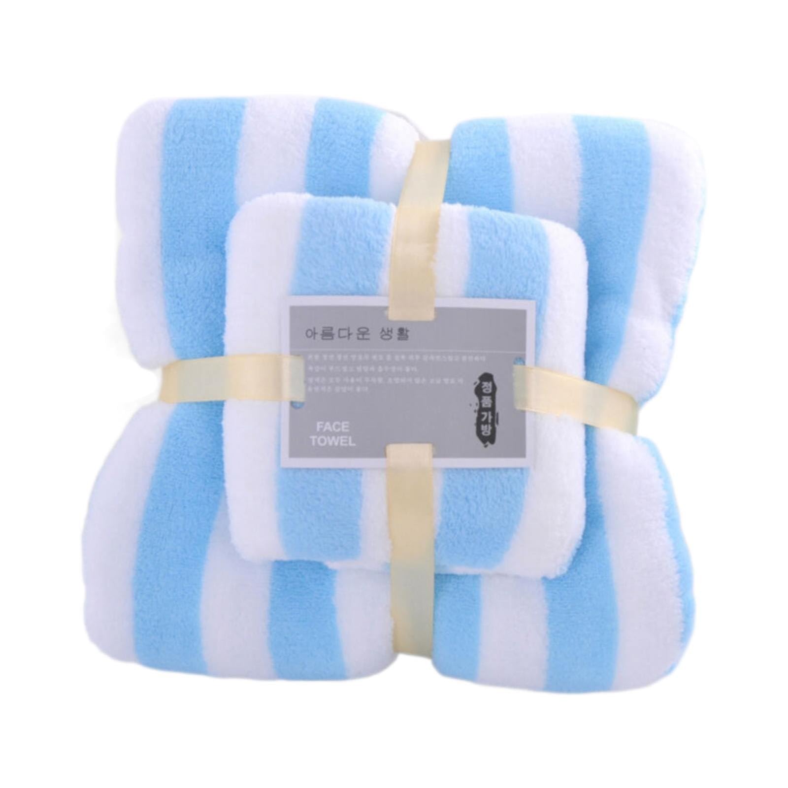 Scceatti Towels for Bathroom Large Hand Towels for Bathroom Blue Bath Sheets Towel Bath Towels1 Hand Towels Soft Premium Microfiber Bath Towel Set Microfiber Absorbent Towel for Bathroom 24x55In