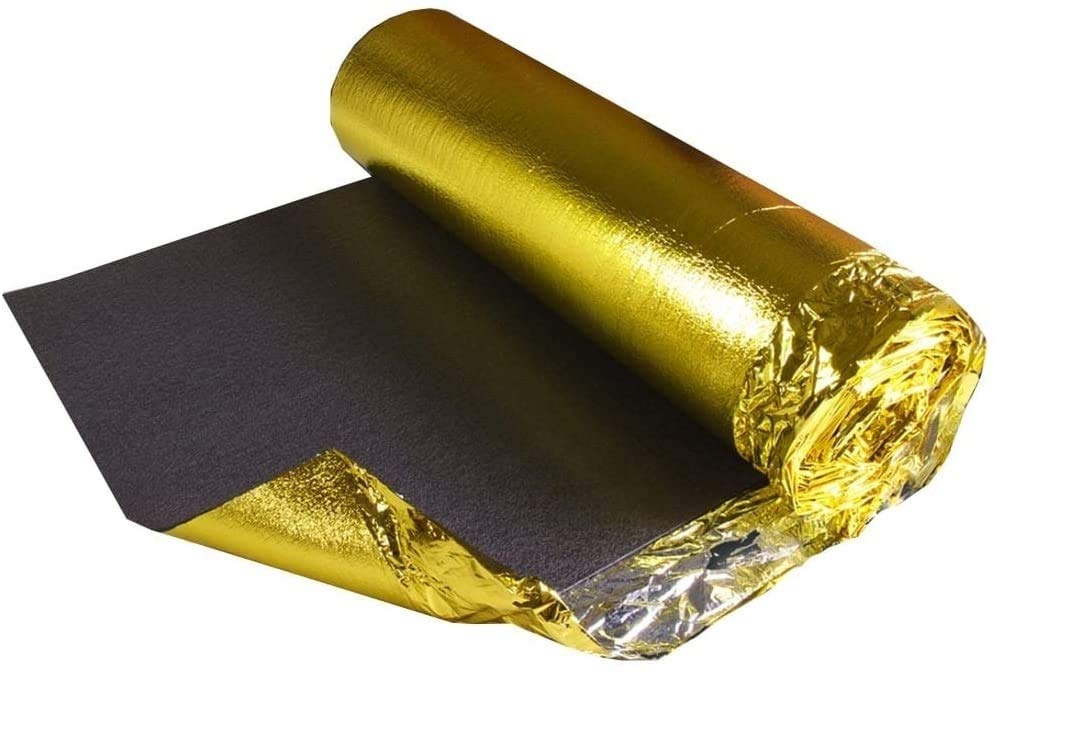 Grandismo Gold 5Mm 6Mm Or 7Mm Super Underlay - Choose Any Size - For Wood / Laminate Flooring - Provides Acoustic Sound And Impact Reduction - (6Mm, 15M2 (1M X 15M))