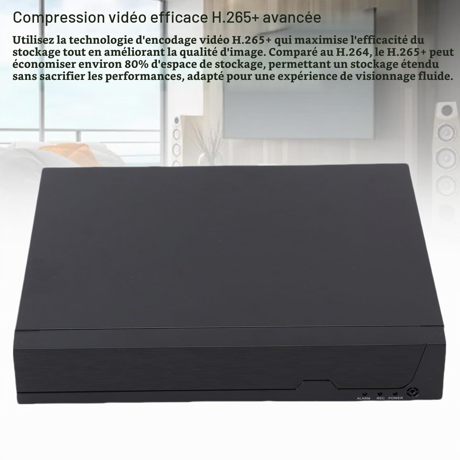 4K 8CH POE NVR H.265 Réseau De Sécurité Enregistreur Vidéo, Hybride CCTV DVR, Appuis jusqu'à 4pcs 4K 5MP 4MP 3MP 1080P Caméras IP, USB De Sauvegarde VGA HD (Prise UE)