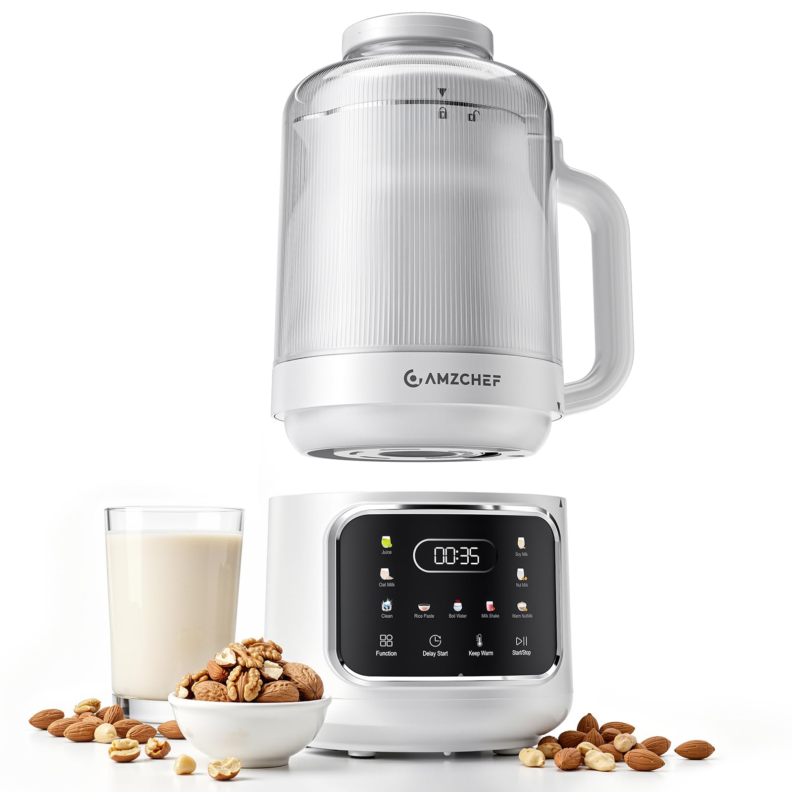 Photo 1 of 10-in-1 Nut Milk Maker Machine with Detachable Design, Noise Reduction