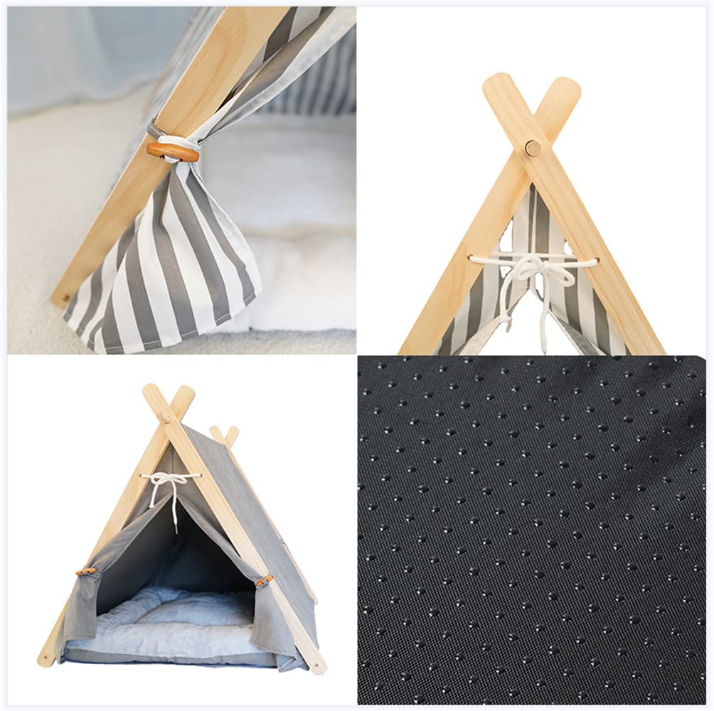 Tenda per Animali Domestici per Cani Letto per Gatti Portatile Rimovibile Lavabile per Esterni Interni Case per Gattini da Viaggio Teepee