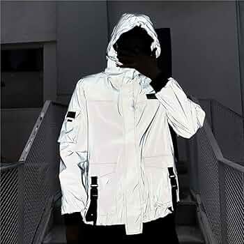 トレーニングフードジャケット＜ブラック＞XL 反射ジップ ストレッチ黒