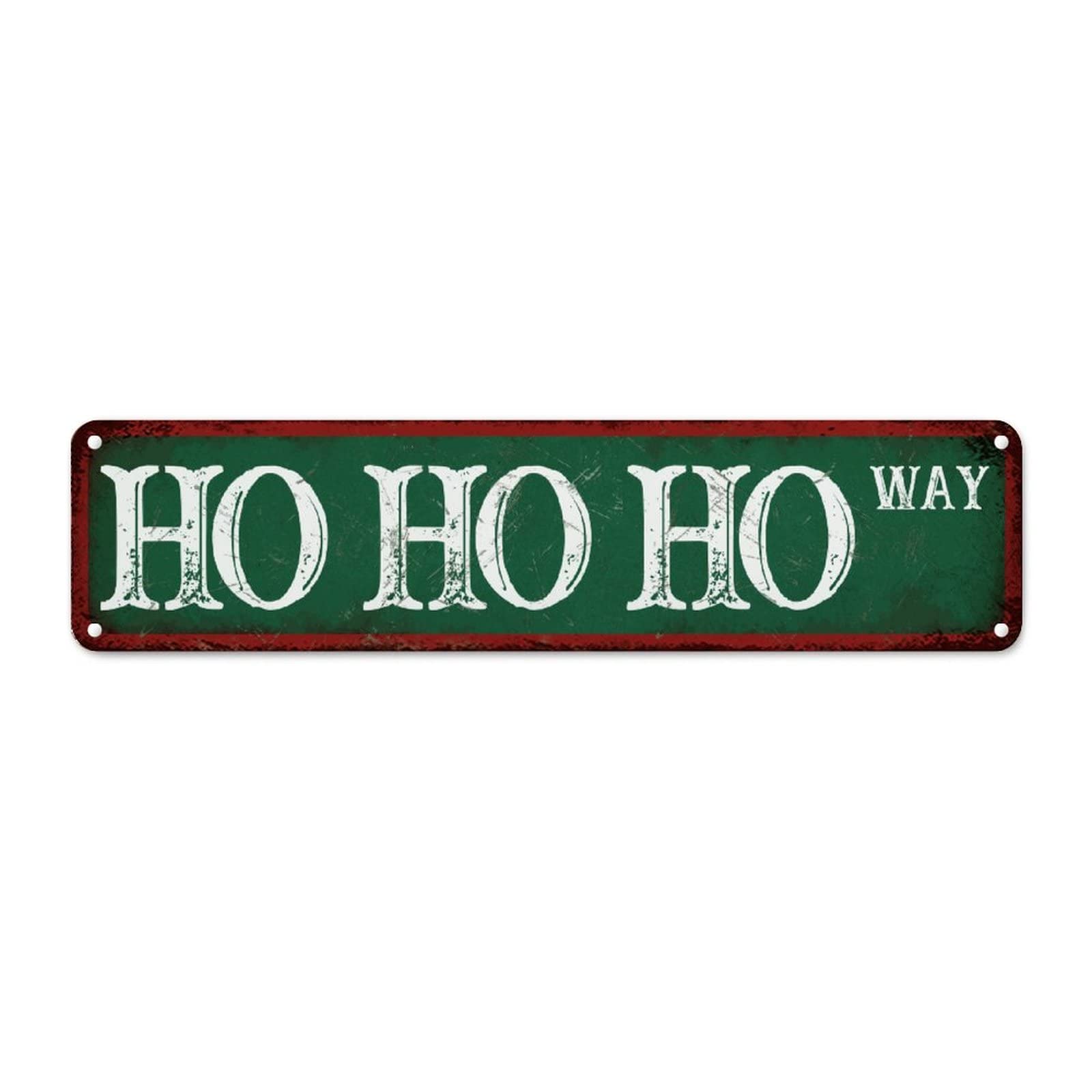 Plaque en métal vintage Ho en aluminium pour décoration de buanderie 61x15,2 cm