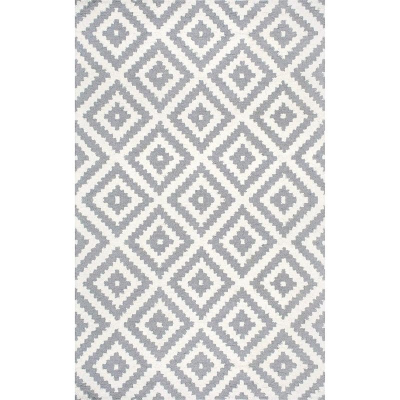 Image of Carpets and Rugs Handwoven Woolen Thick Floral and Contemporary Designs for Area Rugs, Carpets for Living Room, Bedroom, Hall 3x5 feet