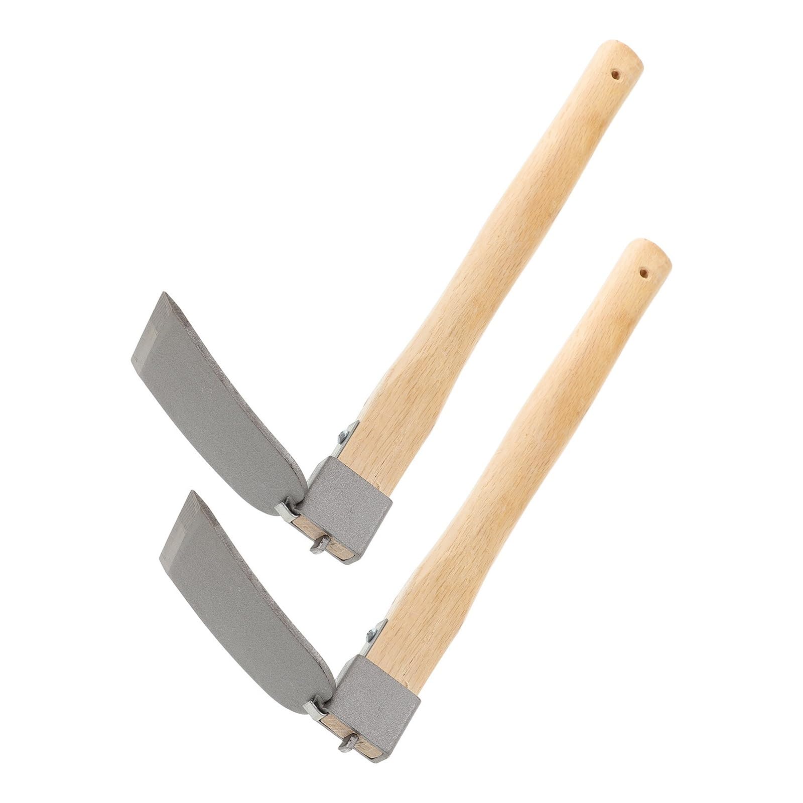 Zappa da Giardino, Piccola Testa in Acciaio con Manico in Legno Portatile Multifunzionale for piantare l'allentamento del Terreno