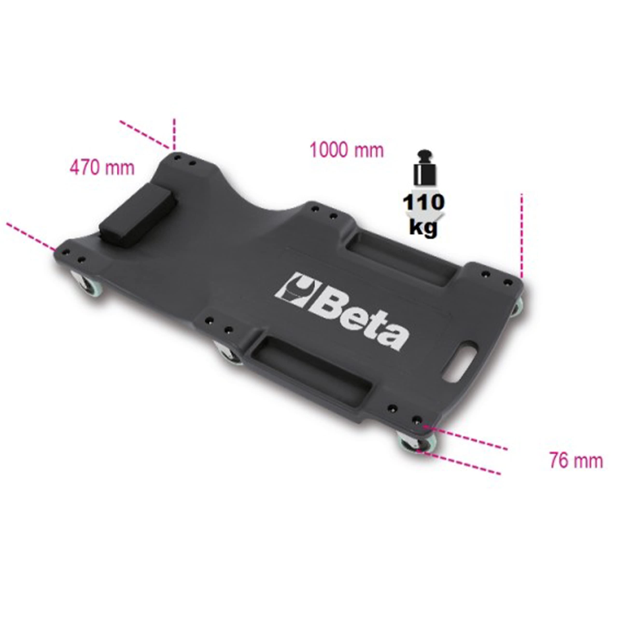 Beta 3003 - Couchette d'atelier en plastique antichoc