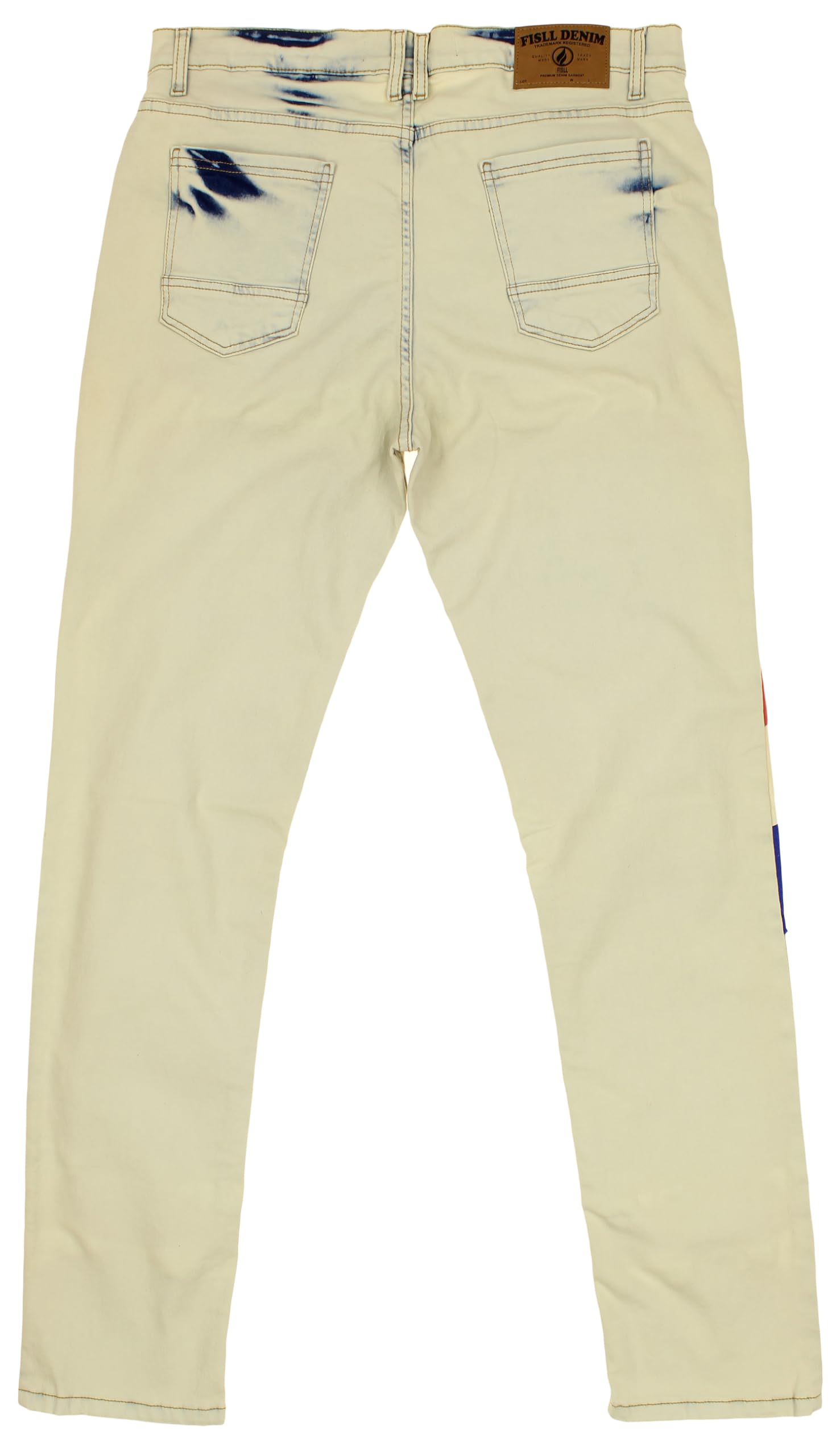 FISLL NBA Men's Tan Denim Jeans - Philadelphia 76ers, 34/34