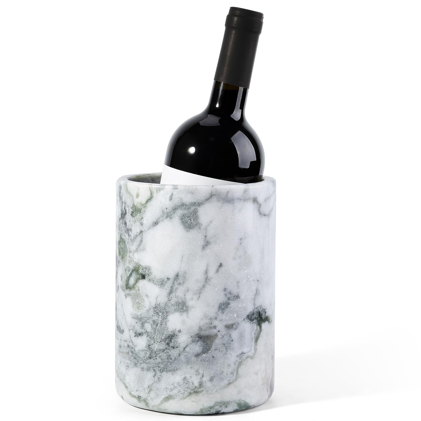 Marble Wine Bottle Chiller Bucket - Versatile Wine Chillers for Bottles - Handcrafted Wine & Champagne Cooler for Parties, Dinner - Stone Kitchen Utensil Holder Ideal for Wine Enthusiasts，Green — Amazon image 12