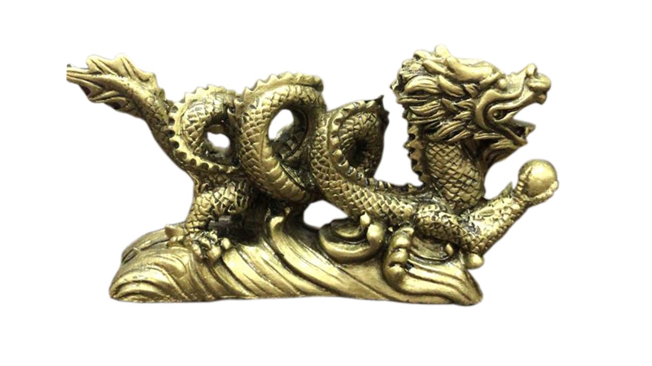 Ryme Feng Shui Dragon Ball Statue for Your Home Decoration Polyresin Made Figure