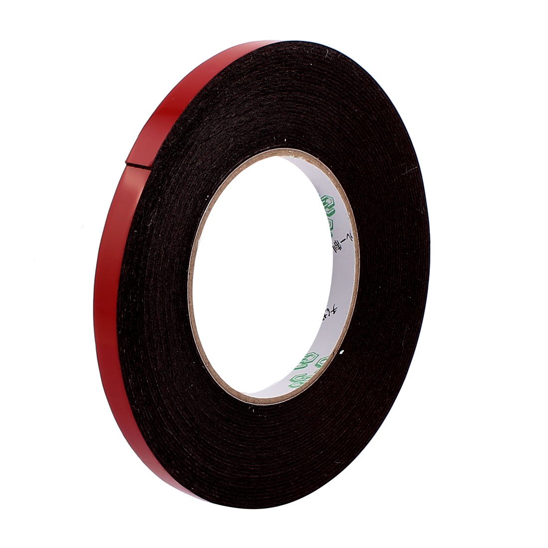sourcingmap 10mmx1mm Double Sided Sponge Tape Adhesive Sticker Foam Glue Strip Sealing 10 Meters 33Ft