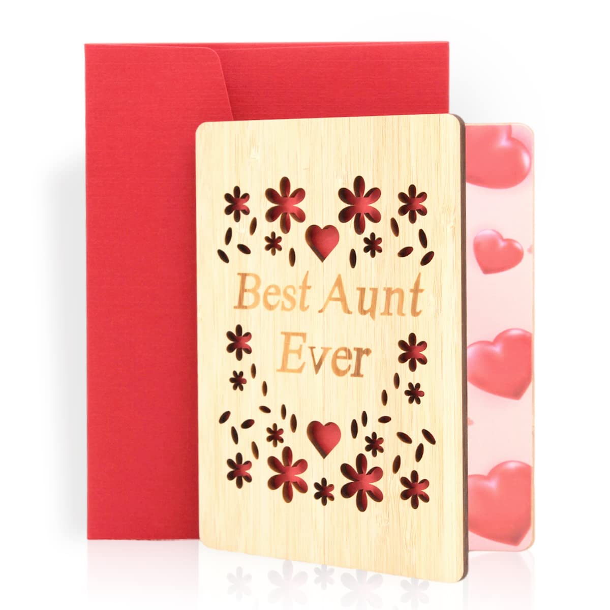 Amazon.com : Bamboo Greeting Card Gifts for Aunt,Best Aunt Ever Card for  Aunt from Niece Nephew,Gift Ideas for Aunt Mothers Day Birthday Christmas  4.2 x 6 Inch : Office Products