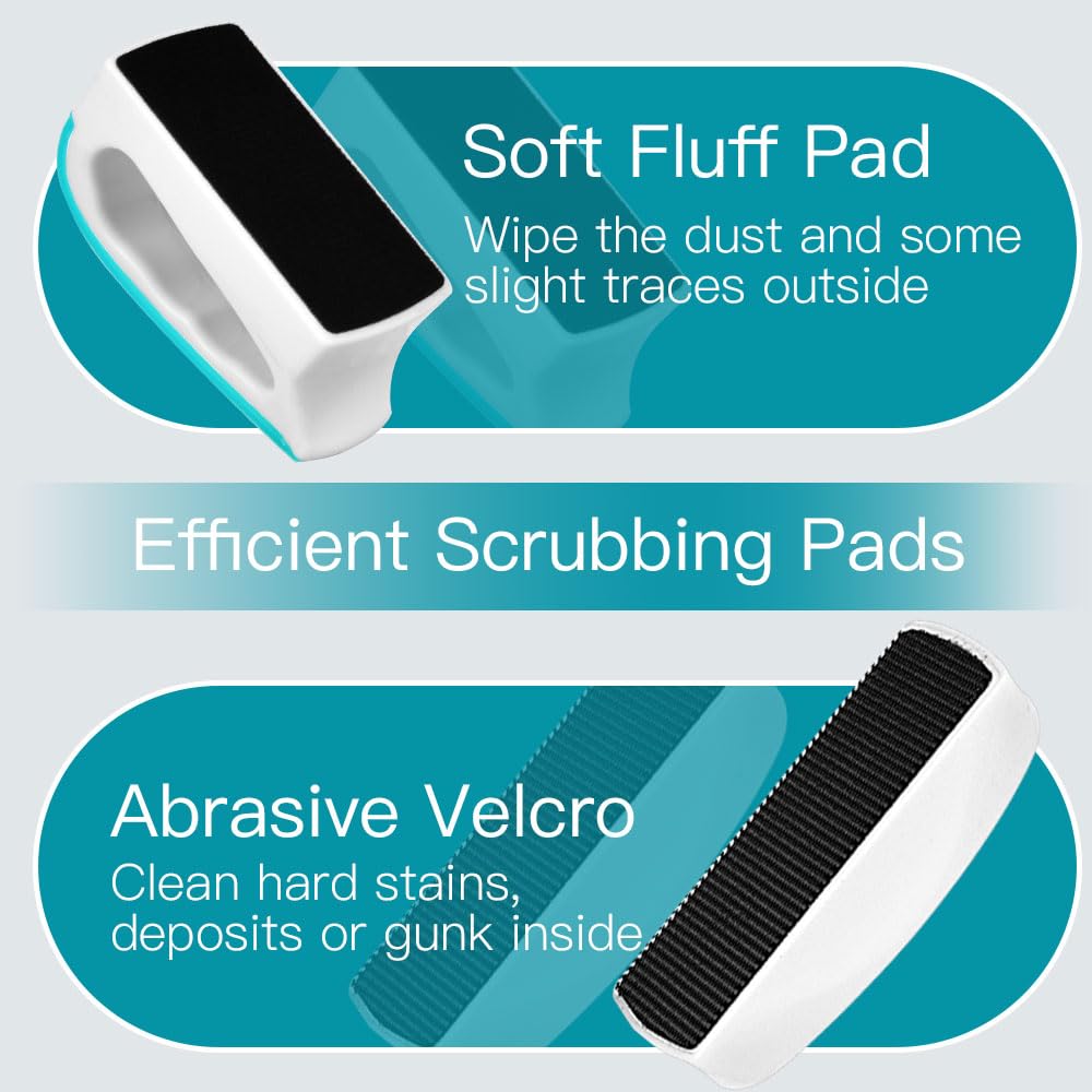 Flintronic Aimant de Nettoyage pour Aquarium, Brosse de Nettoyage Magnétique, Lave Vitre Magnétique, Nettoyeur Verre Fenêtre pour Masion, Aquariums, Bocal Poisson