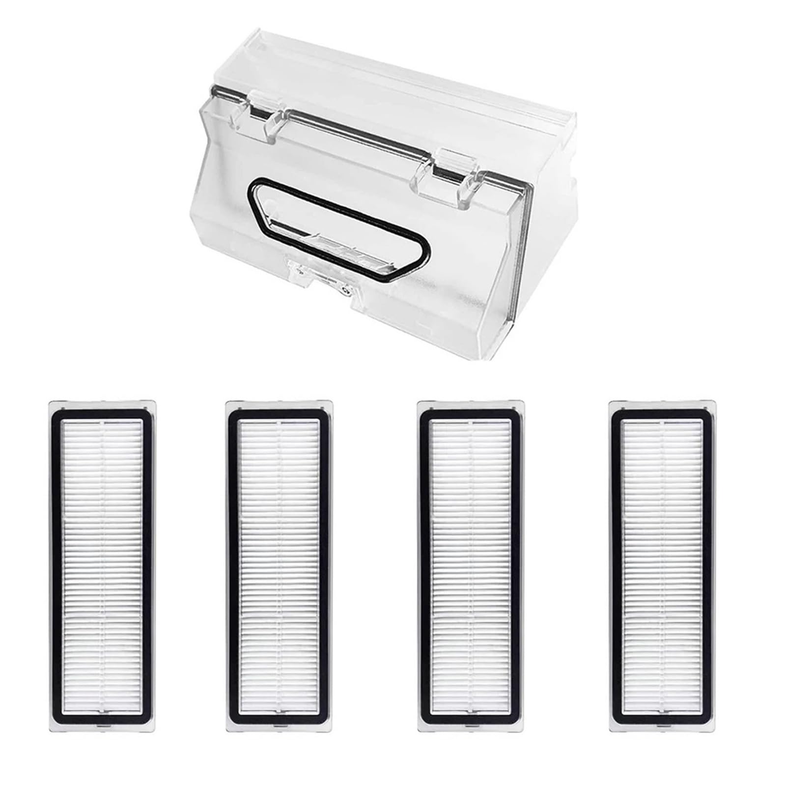 GSWBASDPK Dust Box Bin Accessories, Compatible For Dreame，Bot W10 / W10 Pro / STYTJ06ZHM，Robot Vacuum Cleaner Spare Parts Replacement Attachment(Set 2)