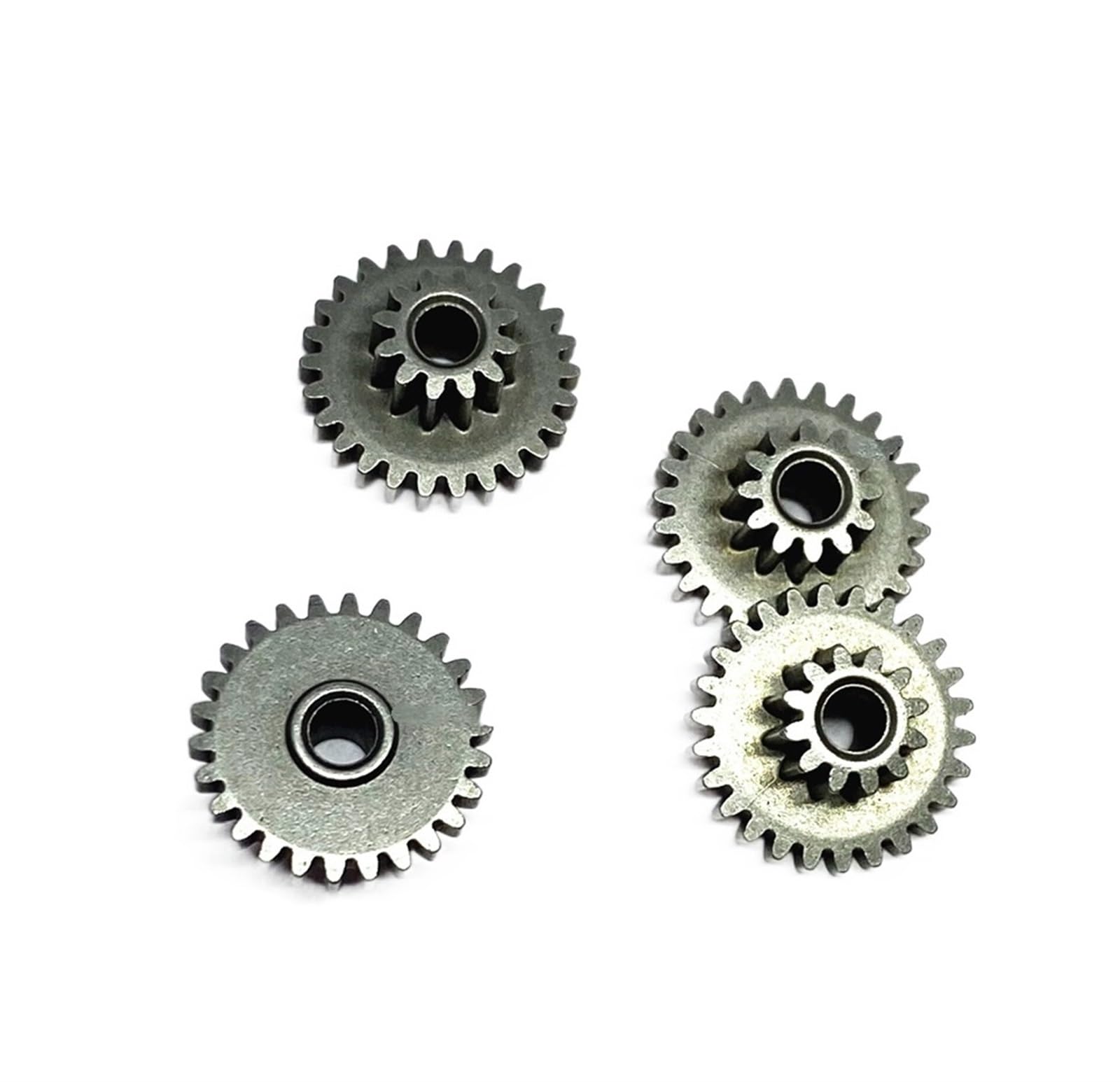 Bevel Gear Pinion Hardware Mechanical 4pcs Metal Double Gear 0.5M 12T-26T 3MM Loose Fit Variable Speed Reduction Gear