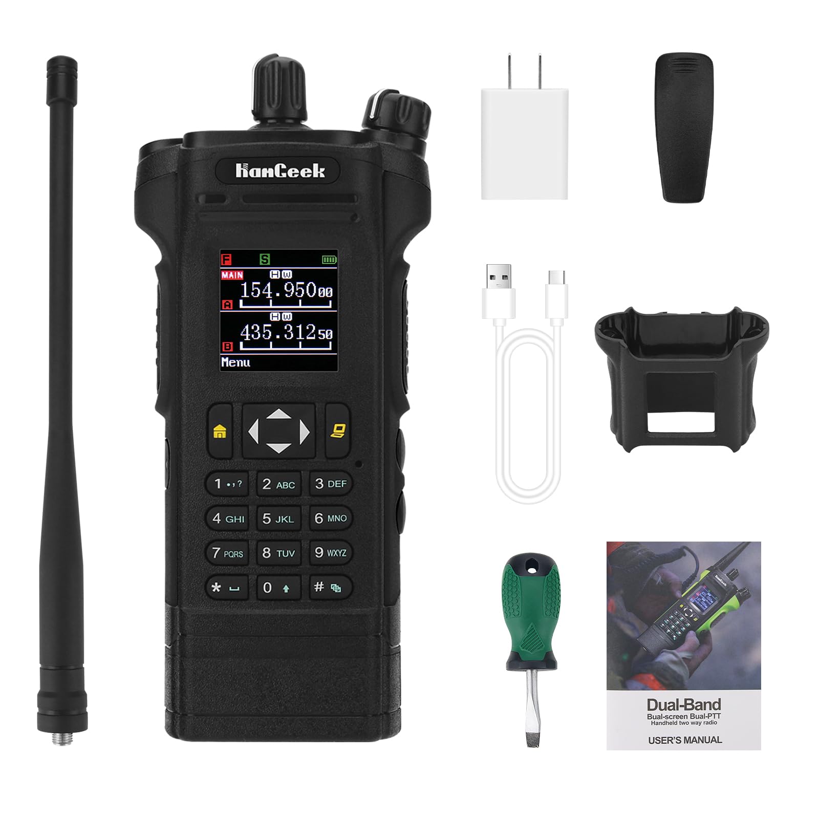 Amazon.com: HAMGEEK APX-8000 12W Dual Band Radio Handheld VHF UHF