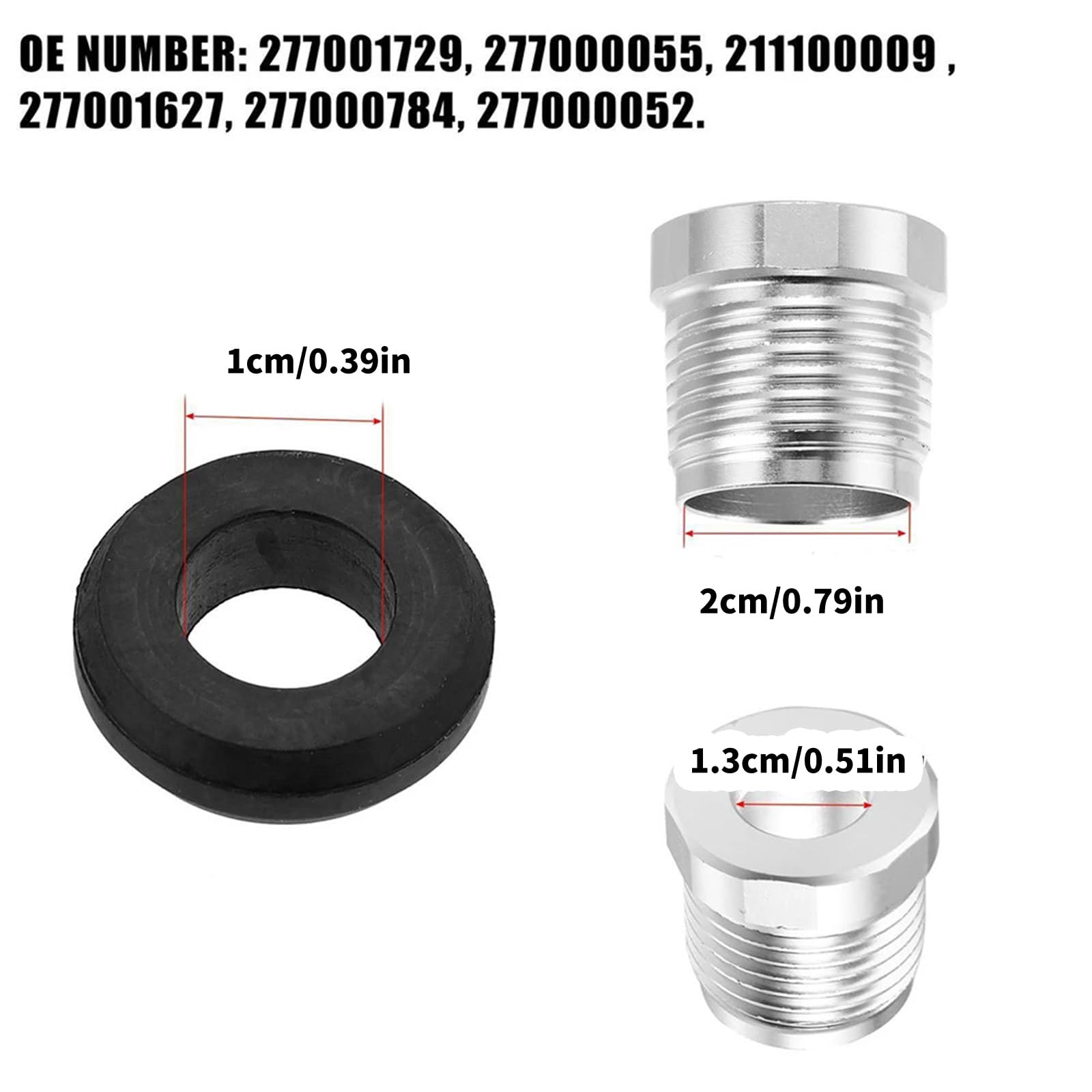 Accesorios de repuesto para cable de dirección inversa de aluminio 277001729 277000055 3D GSI