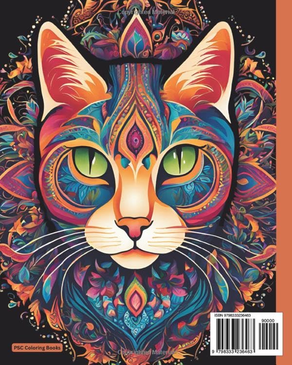 Mandala Cats Coloring Book: 50 illustrations of cute, fun loving felines (Mandala Coloring Books) - Image 2