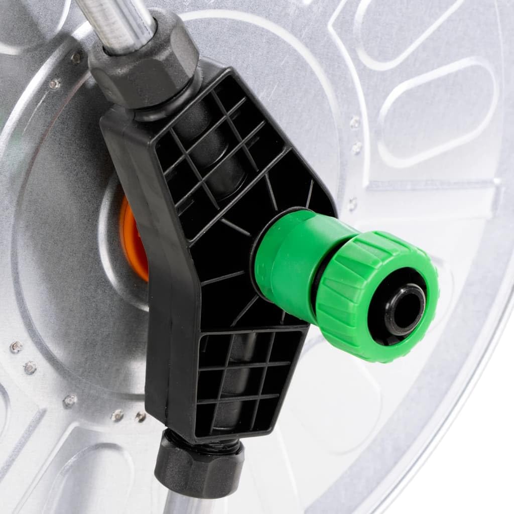 vidaXL Chariot pour enrouleur de tuyau de 80 m 1/2" ou 50 m 3/4" acier, enrouleur de tuyau d’eau, chariot de tuyau avec roues, enrouleur de tuyau sur roues