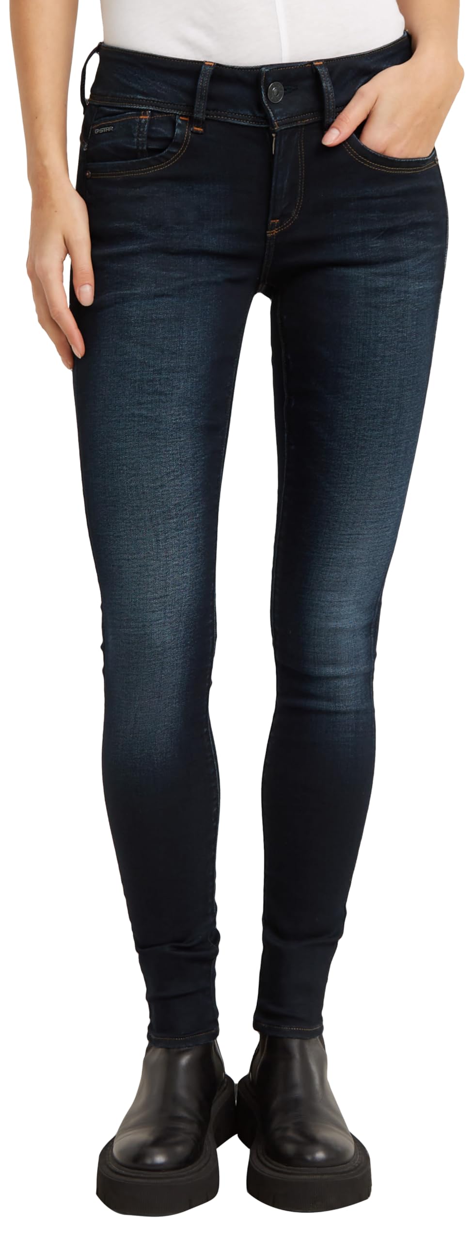 G Starwomens Lynn Mid Rise Skinny Fit Jeans Desertcart INDIA