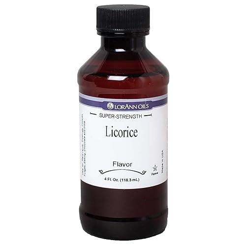 LorAnn Regaliz (Negro) Sabor SS, botella de 4 onzas