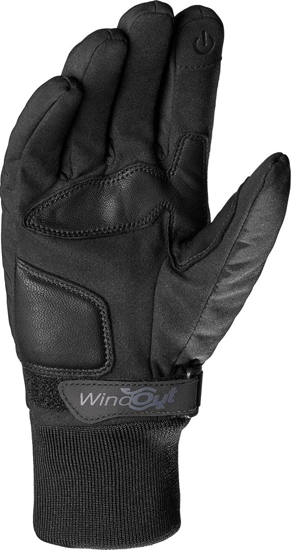 SPIDI, METRO WINDOUT, Colore Nero, Guanti Moto per Uomo, Protettivi, Resistenti e Traspiranti, con Touchscreen Capacitivo, in Pelle Caprina Resistente all'Abrasione