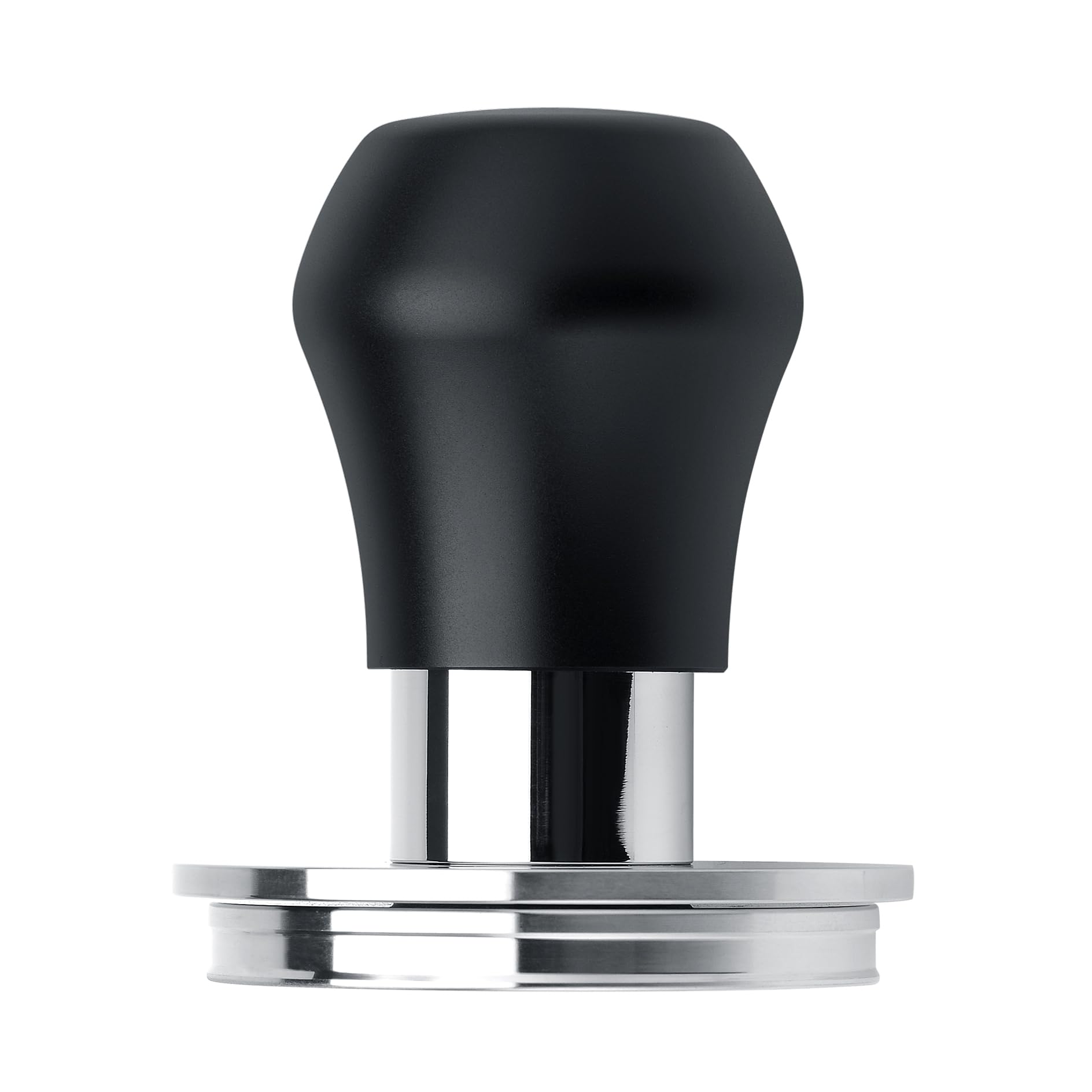 Photo 1 of Normcore 58.5mm Coffee Tamper V4.1 Mini, Spring-Loaded with Click Feedback, Self-Leveling Stainless Steel Flat Baffle, Compatible with 58mm Espresso Machines Portafilter, Black