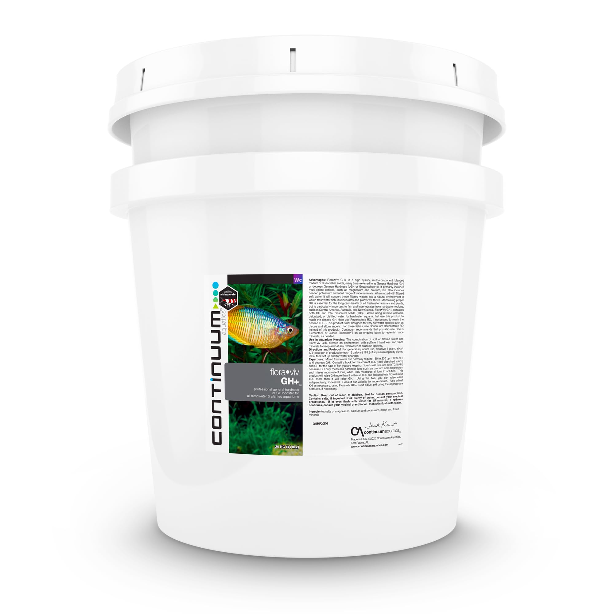 Continuum Aquatics Flora Viv GH - General Hardness GH Booster for Freshwater and Planted Aquariums