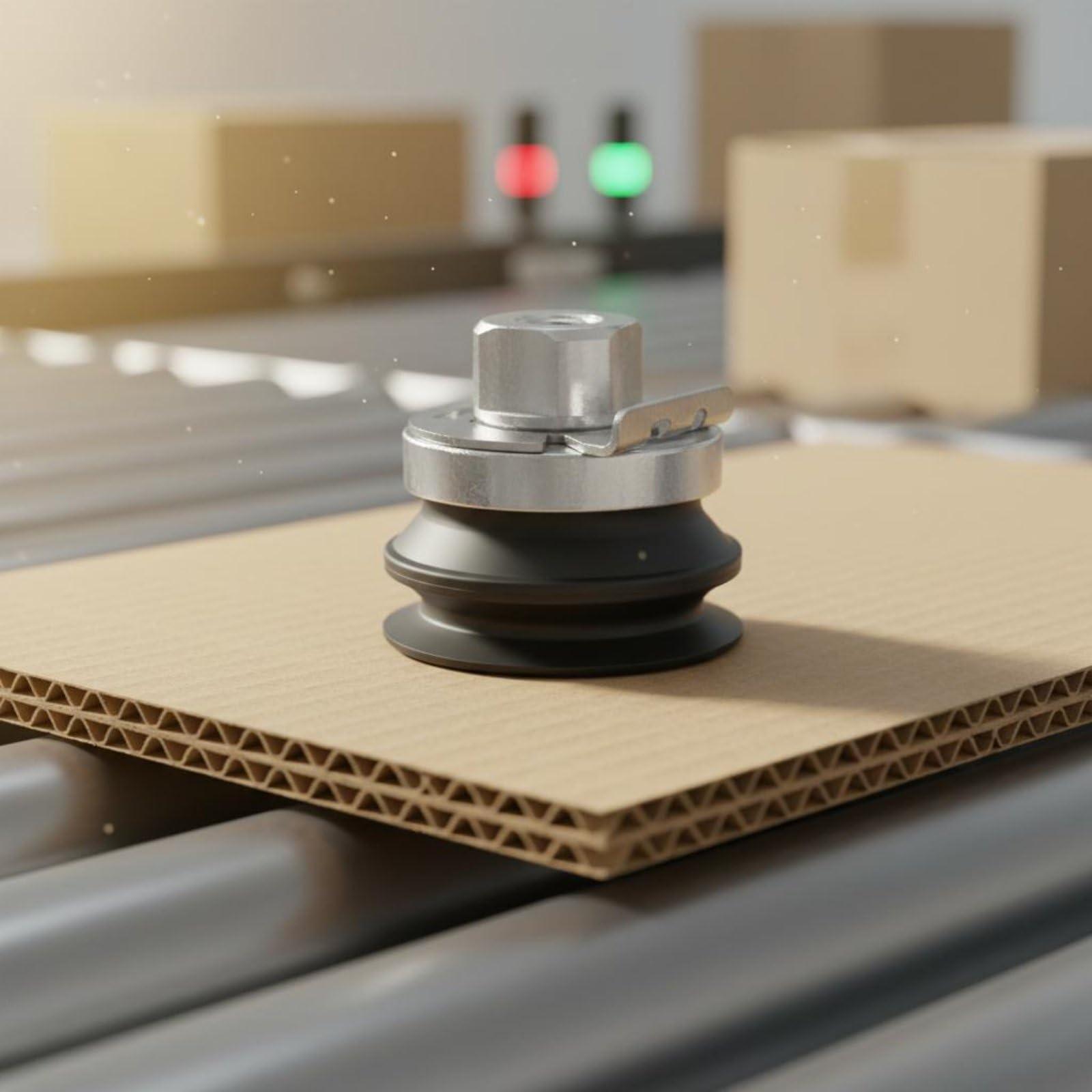 harayaa Manipulador de Vacío con Diseño Bellows Ventosa Resistente a Temperaturas y Materiales Múltiples Reforzado en Caucho Nitrilo y Metal Adecuado para, ZP3E-T125BMN-A16