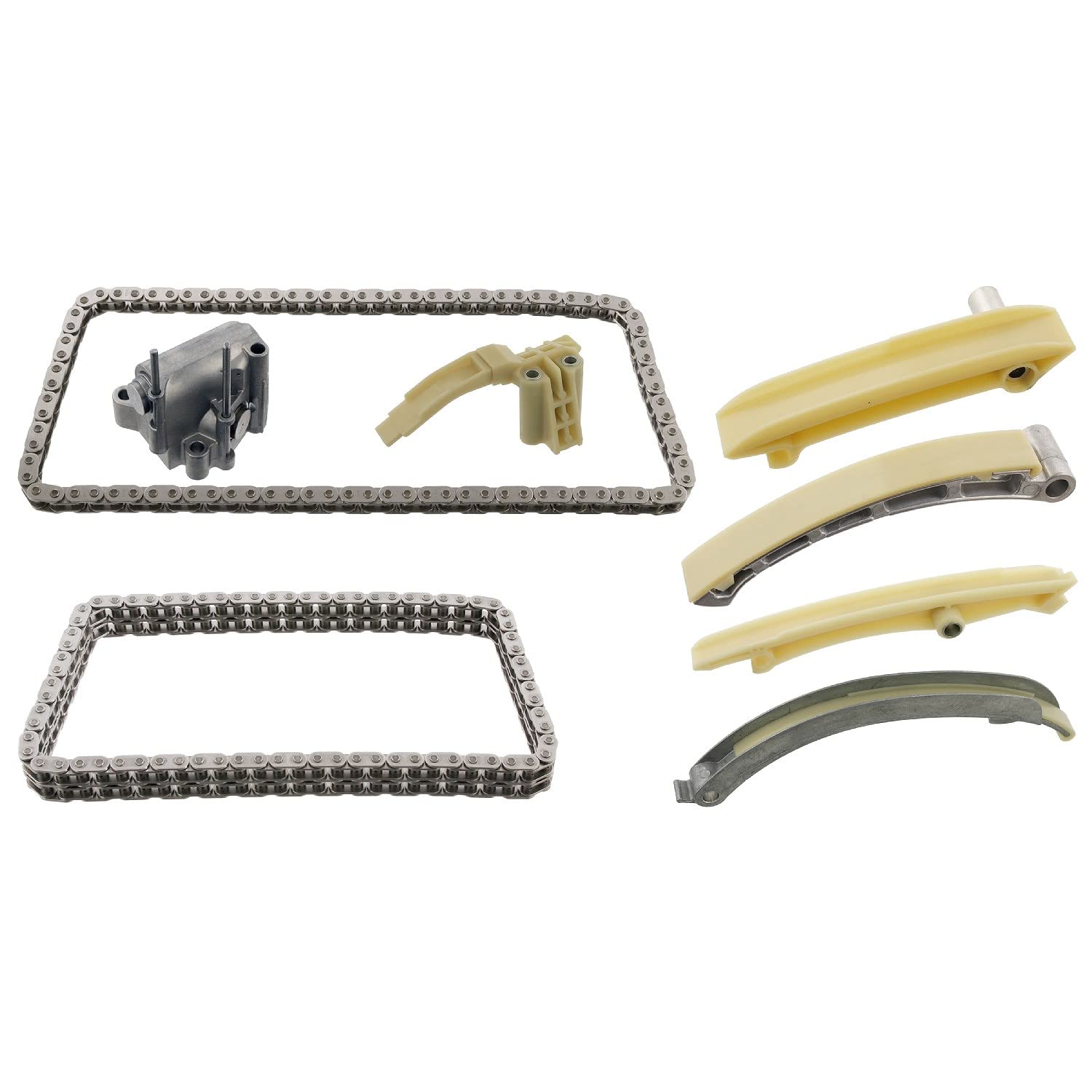 Febi bilstein 106146 - Juego de cadenas de distribución con guías y tensor de cadena, 1 pieza