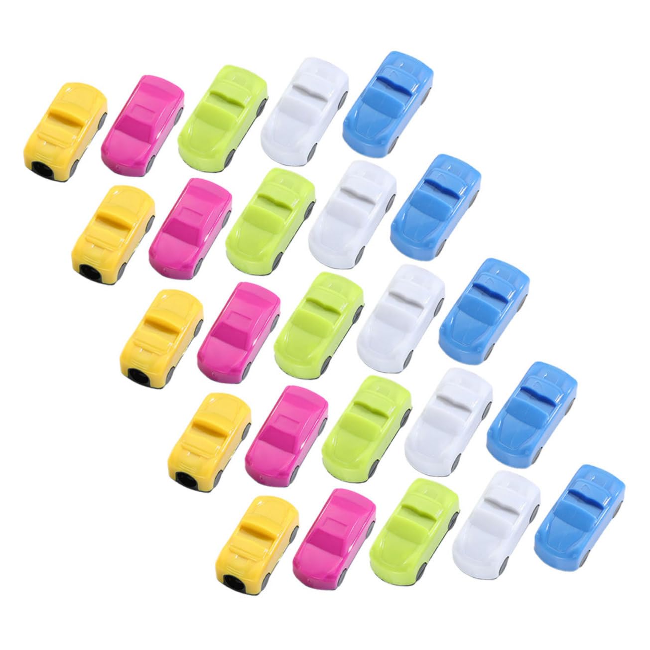 HOMSFOU 25pcs Cartoon Pencil Sharpener Small Pencil Sharpener Stationery School Supplies Plastic