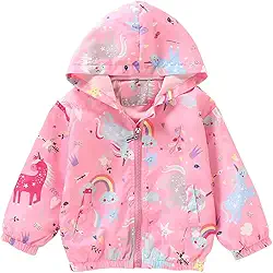 Jaquetas infantis leves simples à prova de vento, casacos com capuz e zíper para bebês