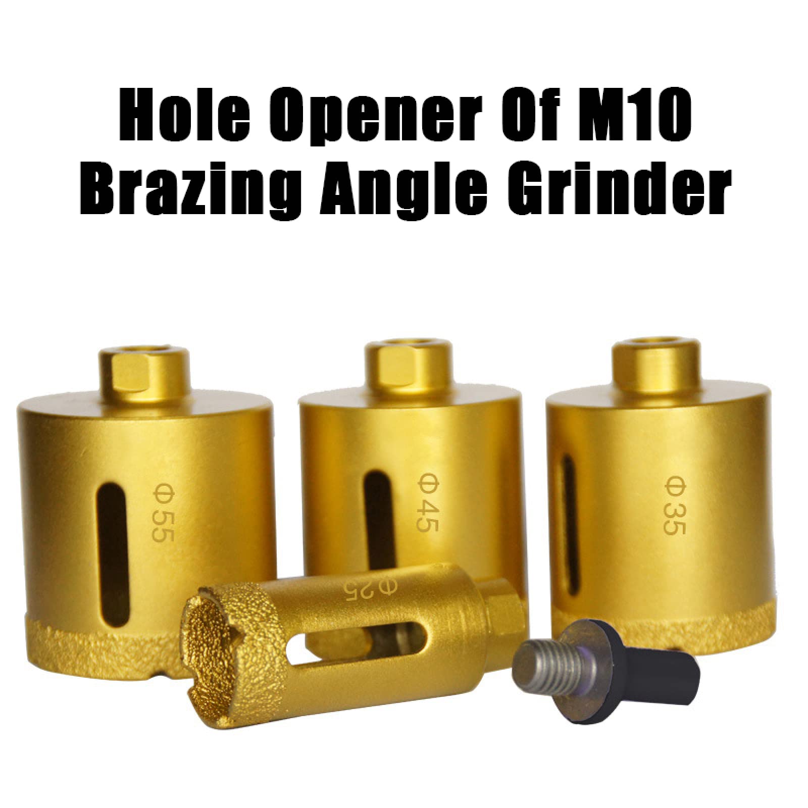 1pc M10 Filo 6-100mm Vuoto A Secco Brasato Diamante Marmo Perforazione Core Bit Piastrelle di Ceramica Foro Seghe Apri Granito Marmo punte da trapano,90 mm