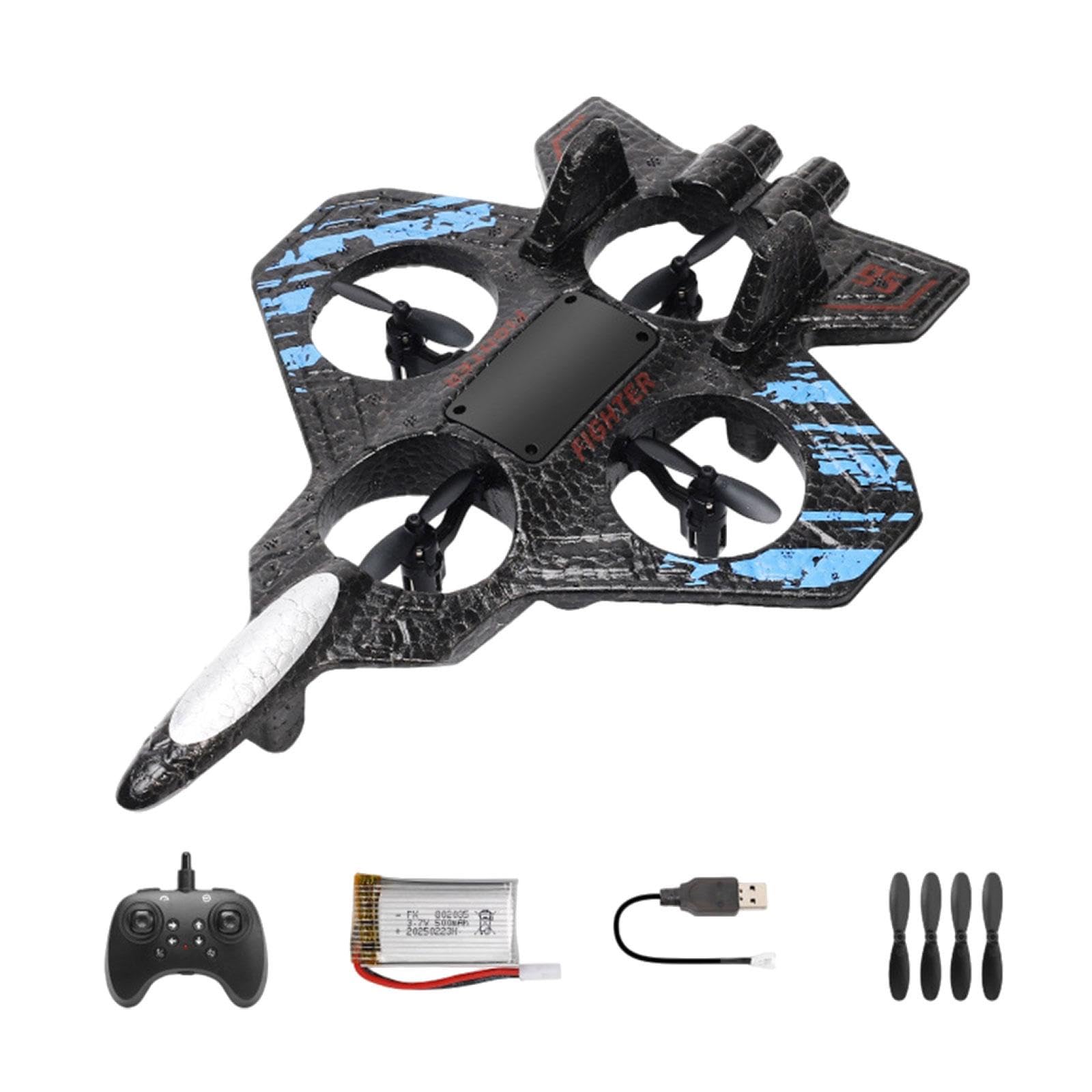 TISHITA Avión Teledirigido Avión RC Fija Planeador Espuma Aeronave Sin Cámara con Izquierda Y Derecha Subir Y Bajar Modo Alto Y Bajo Parada de Emerge, Azul