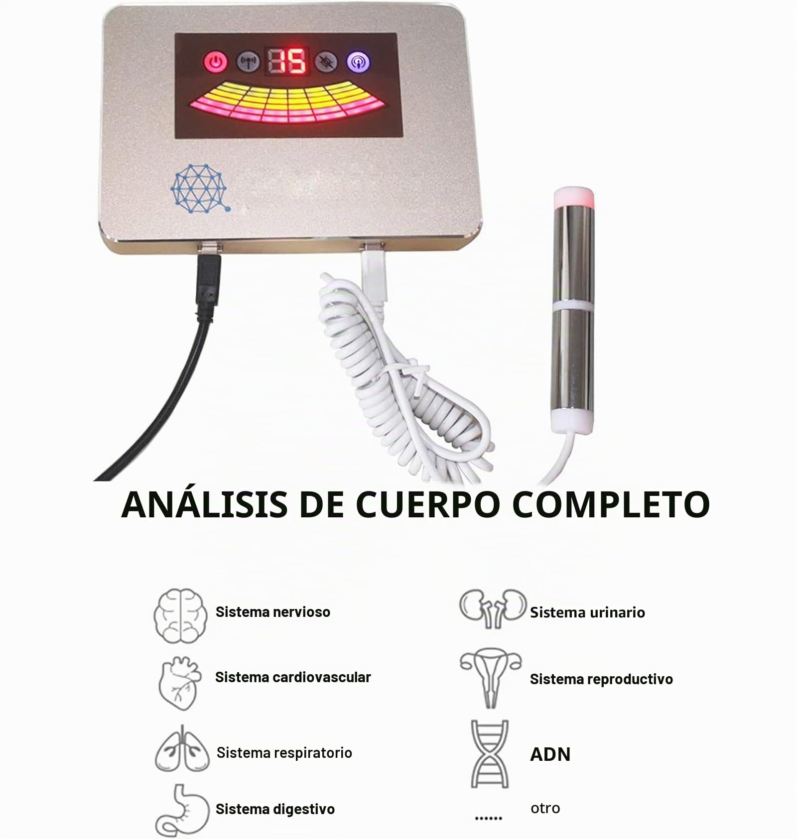 Quantum Analyzer - Escaneo 3D de cuerpo completo para análisis de salud | Soporte multilingüe | Compatible con Windows - Logra un bienestar óptimo