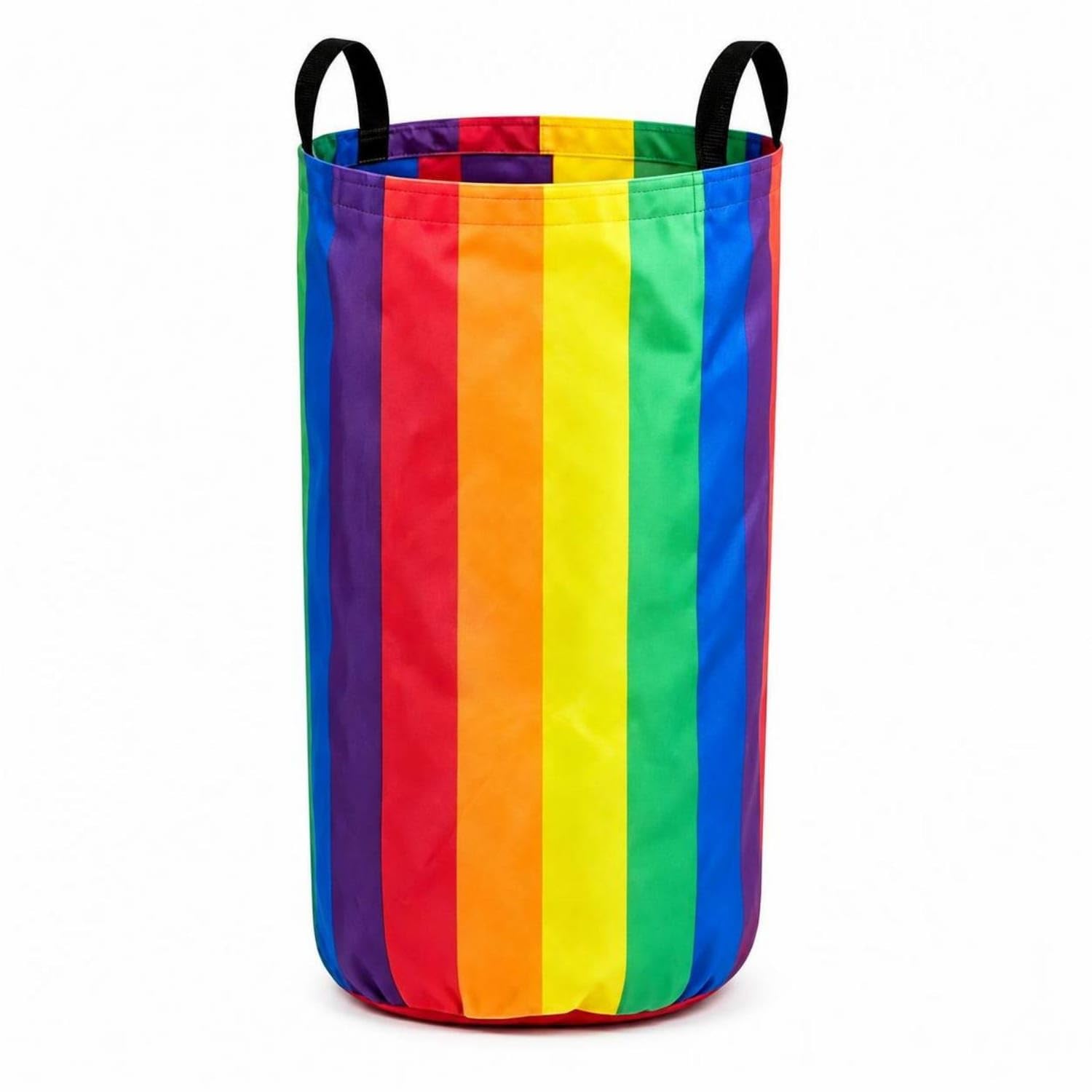 Strapping Handles Oxford Cloth Jumping Sack Open Top Children's Jumping Sack Stitched Construction for Parent-Child Games, Sensory Training, L, Rainbow-image-37