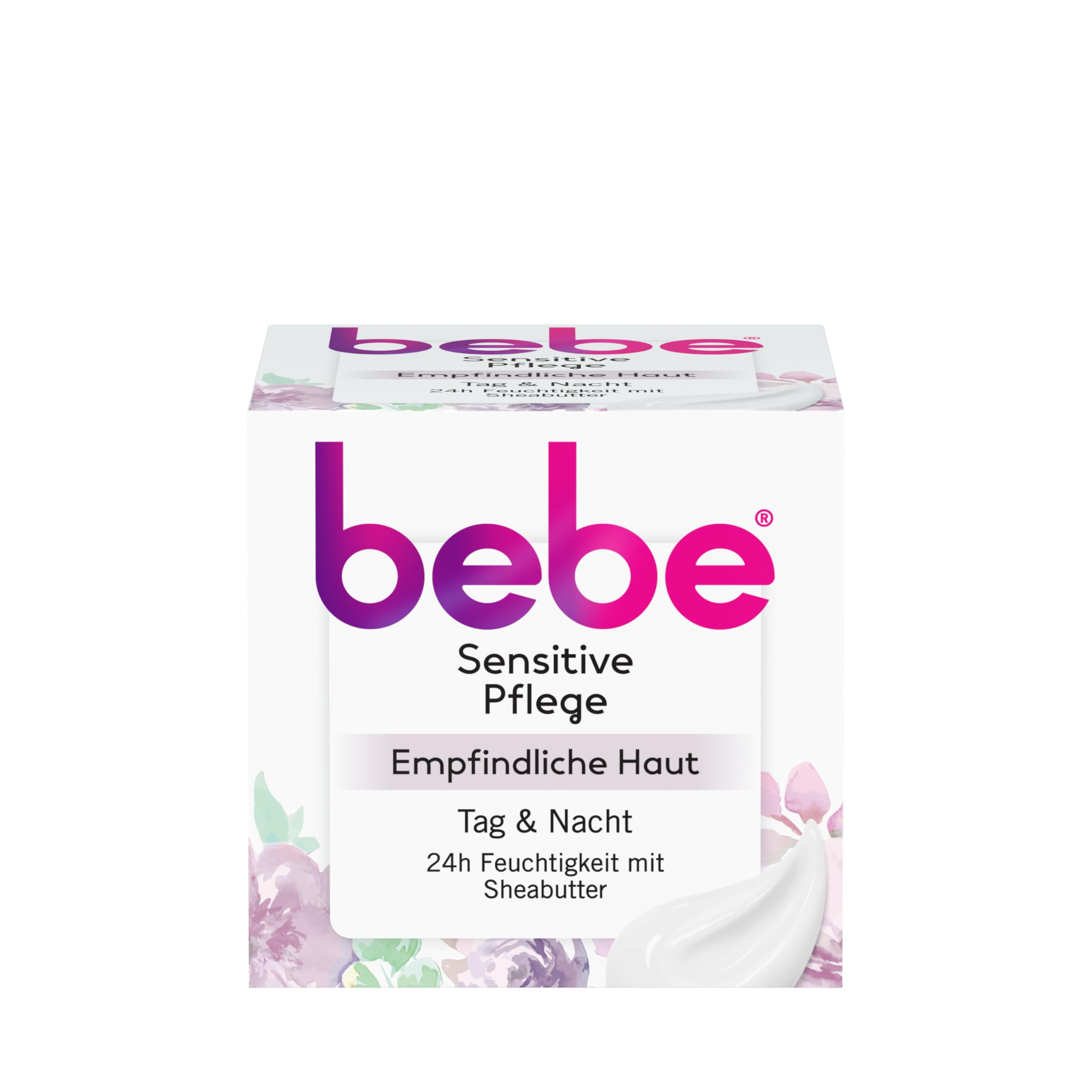 bebe Sensitive Care 50 ml, Moisturises 24 Hours for Sensitive Skin with Shea Butter