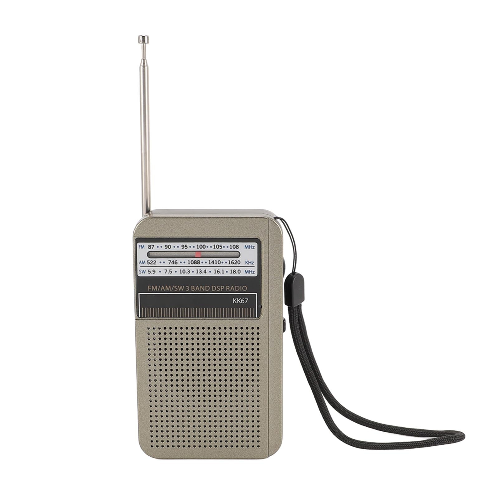 Portable AM FM SW Radio with 1000mAh Rechargeable Battery, Miniature Radio with 3.5mm Headphone Jack, Emergency Weather Radio for Travel Outdoor Elder Kids