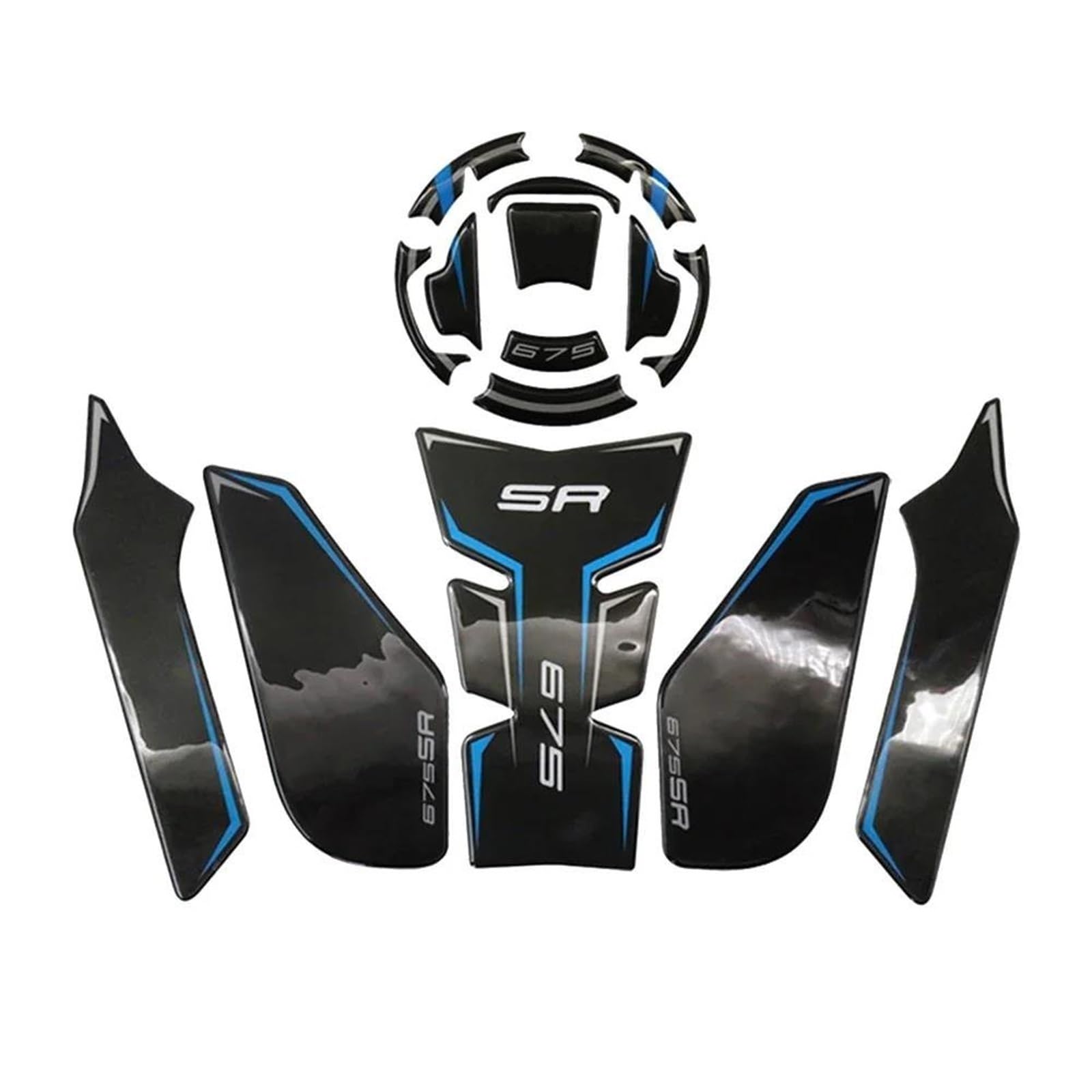 Motorcycle Sticker Fuel Tank Pad Traction Protection Decal for CF Moto 675SRR 675 SR-R Sr 675sr-r Tank Sticker(Color6)