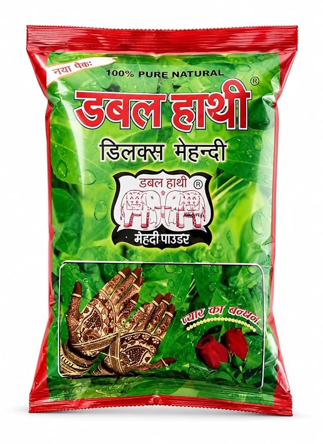 DOUBLE HATHI 100% Natural Mehndi Powder-500gm-picture-11